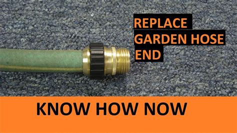 How To Fix A Garden Hose Male End How to Replace the End of a Garden Hose - YouTube